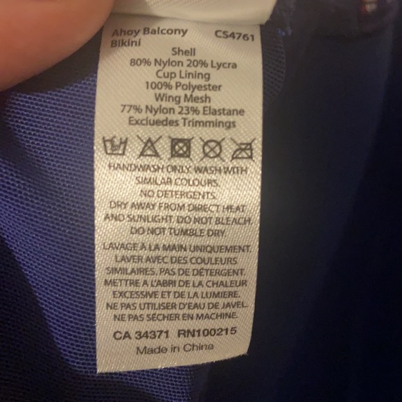 Curvy Kate nautical bikini swim top NWT Size 32M - Picture 11 of 15